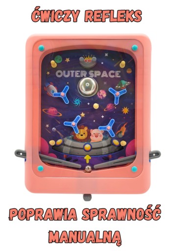 ZRUČNOSTNÁ HRA PINBALL ružová FLIPPER
