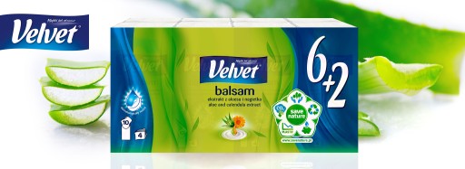 Zamatové vreckovky Balzam 8 ks