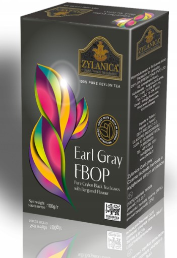 Zylanica Earl Grey FBOP Black 100g - Nový dizajn