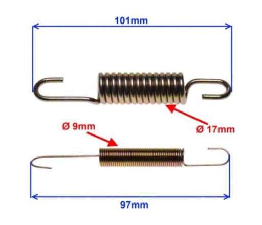 JUNAK 901 50 2x Side Stand Base Spring