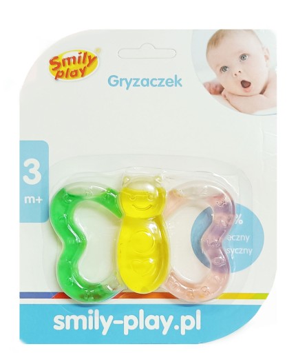 SMILY PLAY Bezpečné vodné hryzátko, ktoré upokojuje ďasná