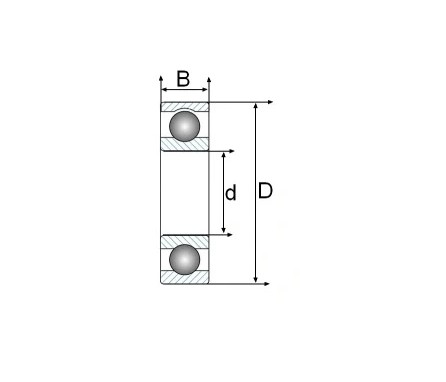 SADA 10ks GULIČKOVÉ LOŽISKO 608ZZ 8x22x7mm