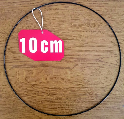 Prsteň lapač snov ČIERNA 10 cm