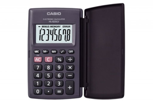 Vrecková kalkulačka CASIO HL-820LV-B BK 127x104