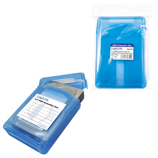 Ochranný box pre 3,5 palcový HDD Modrý