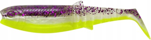 Savage Gear Cannibal Shad 6,8 cm fialová trblietavá bomba pre ostrieža
