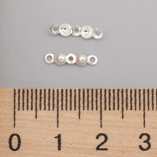 Strieborné 925 lapače Hroty Svorky 6,5x3mm 2 ks