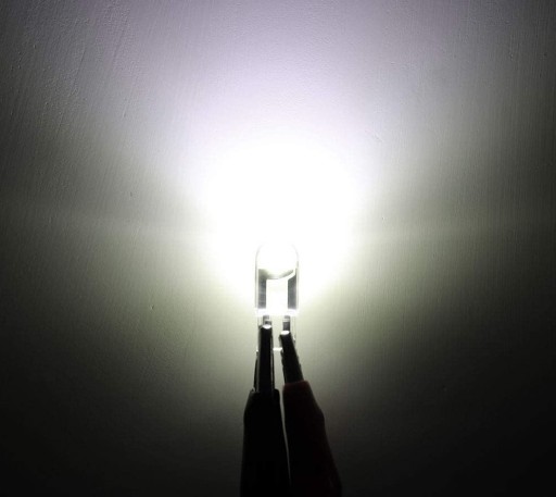 T10 12V HPC 360' WHITE W5W LED COB transparent