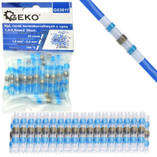 TEPELOM ZMRŠŤOVACIE TUV KONEKTORY S CÍNOM 30 ks