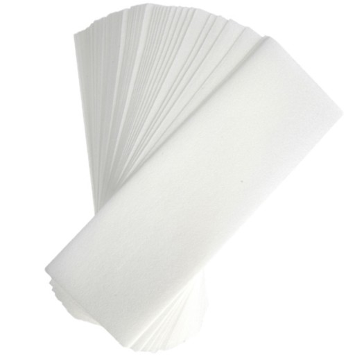 DEPILAČNÉ PRÚžky Z NETKANÝCH VOSKOV, 100 KUSOV, PEVNÉ, VLIZEŇ