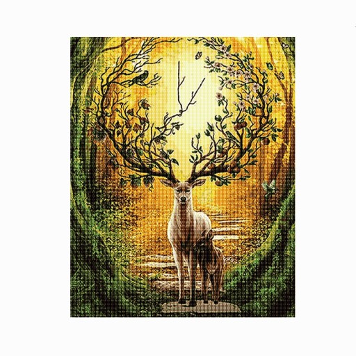 Diamantové vyšívanie Diamant 30x40cm Jeleň DPX-02985
