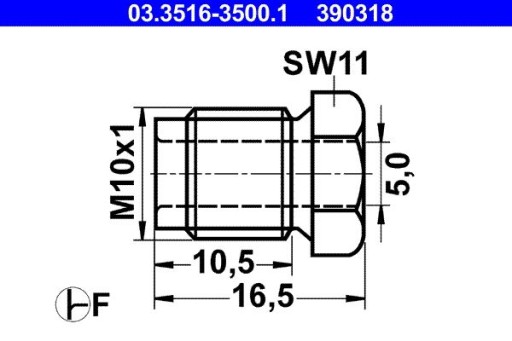 SKRUTKOVÝ KONEKTOR 03.3516-3500.1 ATE