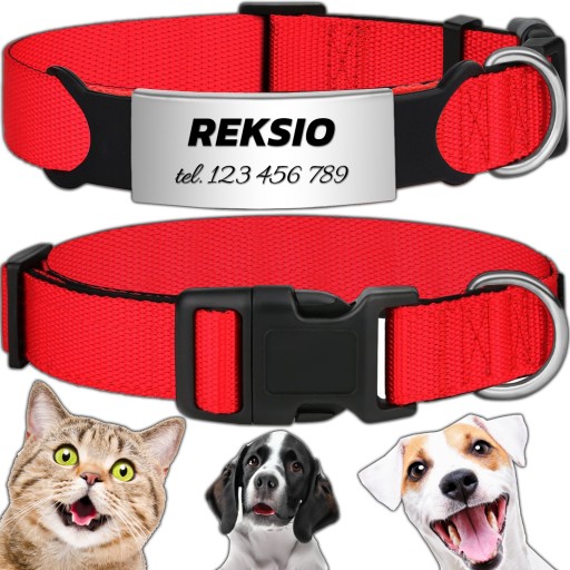 SILNÝ NASTAVITEĽNÝ OBLIEK PRE PSA INDEX MAČKA PES + GRAVÍR 20-30cm S