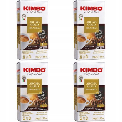 Kimbo Aroma Gold mletá káva 100% Arabica 250 g pre espresso kávovar a kávovar