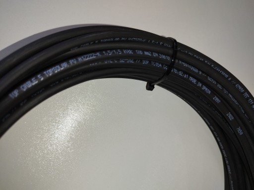 Solárny predlžovací kábel 1m/6mm2 čierny (H1Z2Z2-K)