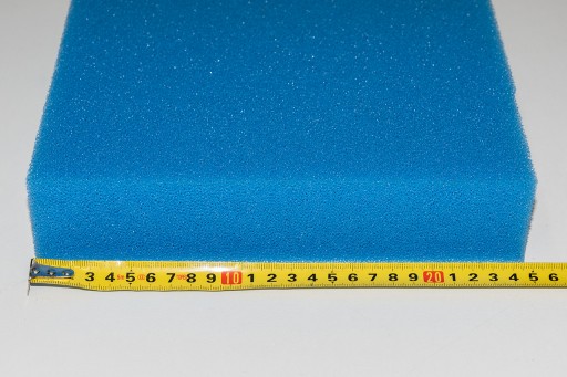 Špongiová vložka do filtra 25x25x5cm PPI 30 modrá
