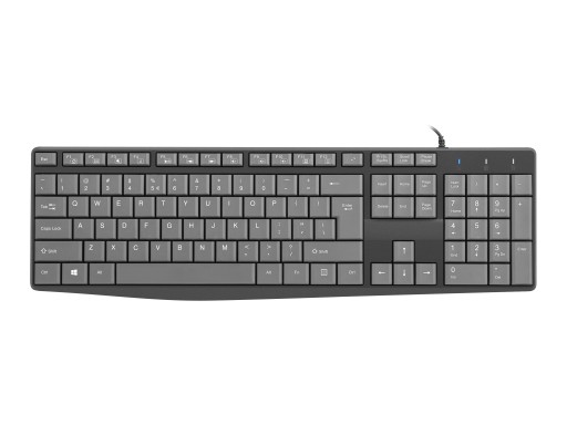 Klávesnica Nautilus US Slim 1,8 m čierna a sivá