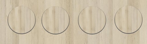 Čiapky na nábytok fi14 BLACKWOOD K021 - 25 kusov