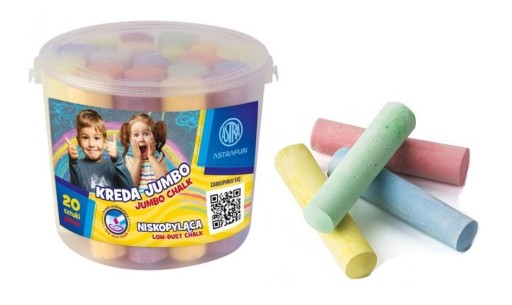FAREBNÁ JUMBO ROAD CHALK 20 ks