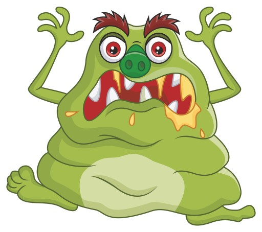 NÁLEPKA NA OKENNÉ SKLO ZRKADLOVÉ MONSTER CREATURE