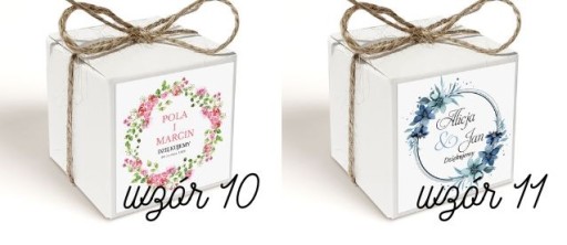 Darčeková krabička 2 fudges VZORY PERSONALIZÁCIE