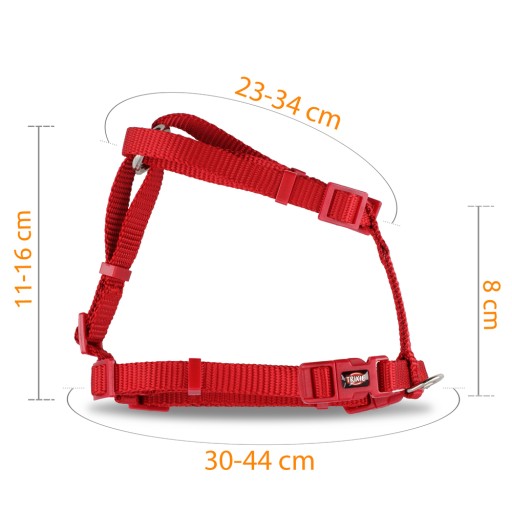 POPRUH PREMIUM 30-40cm/15mm ČERVENÝ