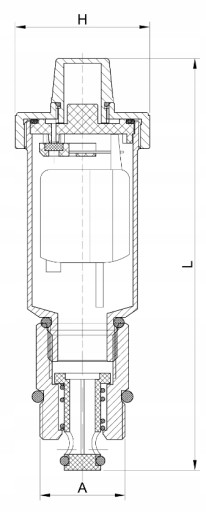 AUTOMATICKÝ ODVZDUŠŇOVAČ S NOŽNÝM VENTILOM 1/2 PALCA MOSADZ