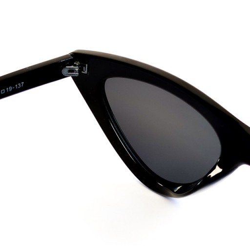 DÁMSKE SLNEČNÉ OKULIARE UV400 ČIERNE OKULIARE CAT-EYE