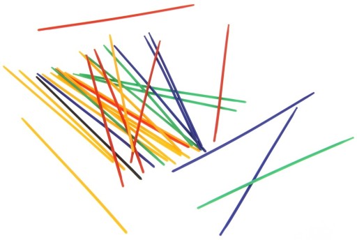 Pick Up Sticks Rodinná arkádová hra Sticks v krabici