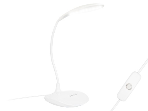 LED STOLNÁ LAMPA NOČNÁ FLEXIBILNÁ SILNÝ HUSÍ KRK USB BIELY