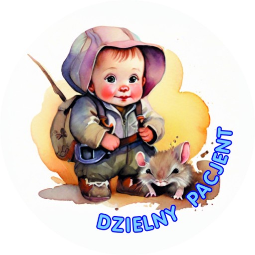 Motivačné nálepky statočný pacient VEĽKÝ, SILNÝ 5 cm pre chlapcov 100 ks.