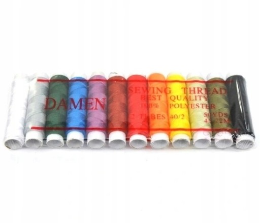 DAMEN THREADS súprava na ručné strojové šitie 12 ks