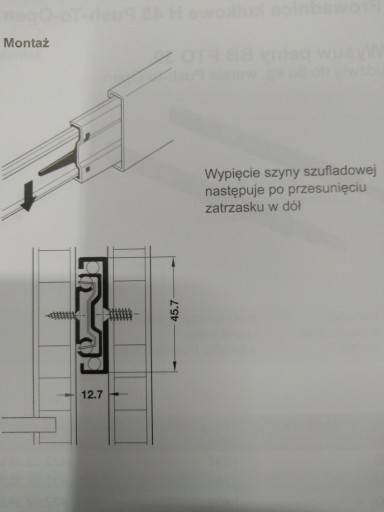 Guličkové vedenie, plný výsuv 450/45 HAFELE