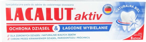 Lacalut zubná pasta na ochranu ďasien a jemné bielenie 75 ml