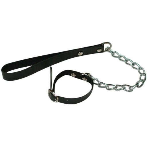 Zábavný obojok a vodítko na penis - Willy Leash