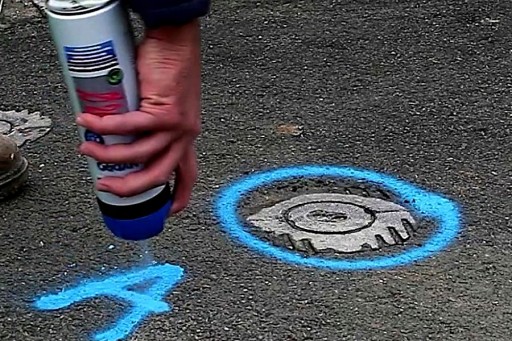 GEODÉZNA FARBA MODRÁ TRACK MARKER 1ks 500ml