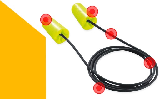 UVEX X-FIT štuple do uší so šnúrkou 5 párov
