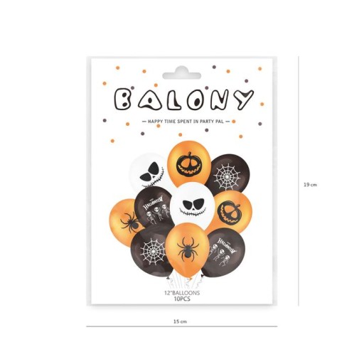 Sada balónov Halloween dekorácie x10