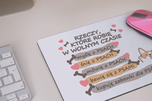 PODLOŽKA POD MYŠ PODLOŽKA pod myš so psíkom PSI Psy psík