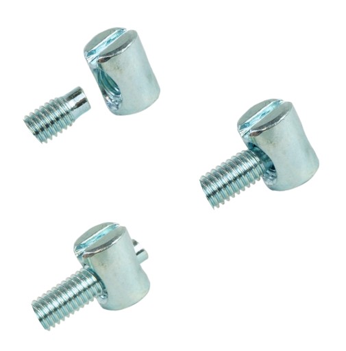 10X skrutka M6 x 35 mm plochá hlava na imbusový kľúč, nábytková skrutka metrická skrutka