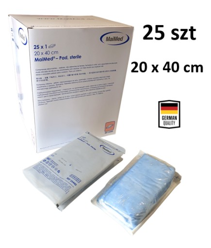 VYSOKO ABSORPČNÝ STERILNÝ KOMPRES 20X40 NEMECKY 1 KS
