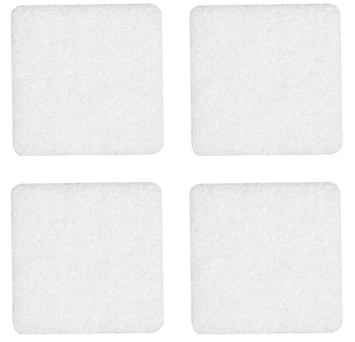 Samolepiace plstené podložky biele 40x40mm balenie 4 ks - VORSTAHL