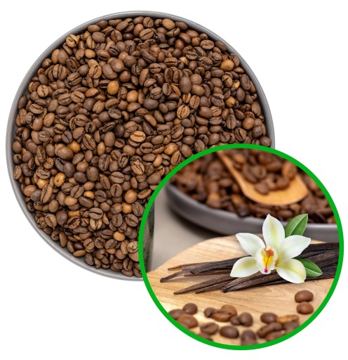 Arabica VANILKA zrnková káva 100g Čas na čaj