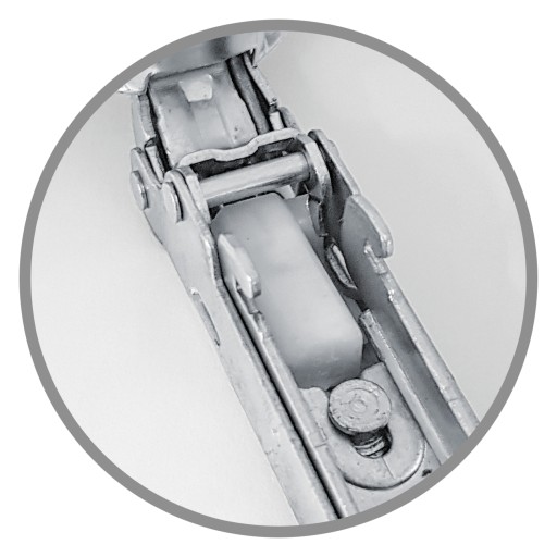 Nábytkový záves Hafele prekrytý 1 x 1 mm