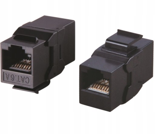 ALANTEC Keystone konektor 2x RJ45 UTP kat.6A hlaveň