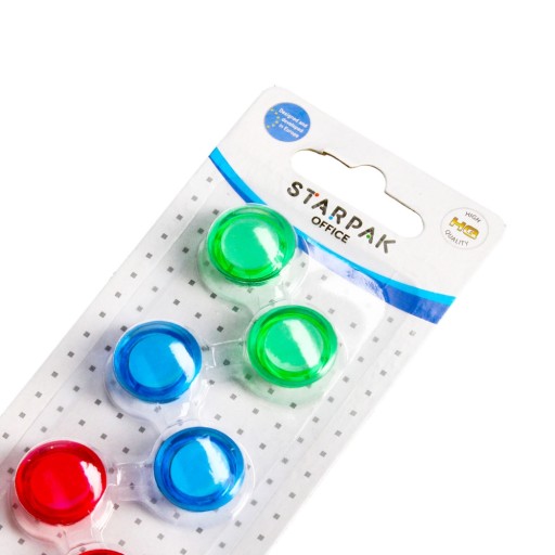 TRANSPARENT MAGNETS sada 8 KS 22mm STARPAK TRANSPARENT magnetov