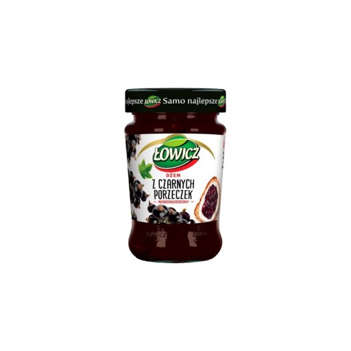 NÍZKOSLADKÝ DŽEM Z ČIERNYCH RÍBEZLÍ 280G ŁOWICZ