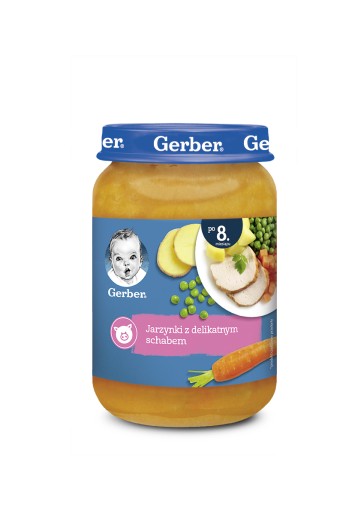 GERBER zeleninová večera s jemným bravčovým karé 190g