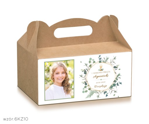 Remeselné krabičky na tortu s fotkou dieťaťa + personalizácia