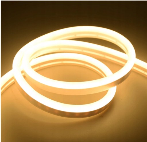 NEON flex LED pás IP68 230V 8x16mm 8W teplý 1m